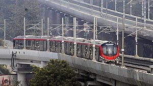 Lucknow Metro under operation.jpg