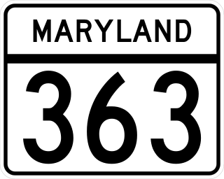 <span class="mw-page-title-main">Maryland Route 363</span> State highway in the U.S. state of Maryland