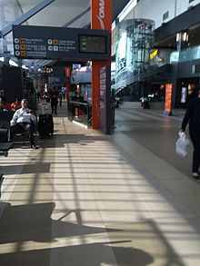 Main hall of Terminal B of Monterrey International Airport