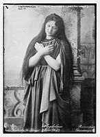 Bertha Wolf as Mary Magdalen, at the Oberammergau Passion Play, 1900