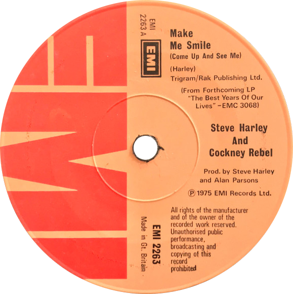 File:Make Me Smile (Come Up and See Me) by Steve Harley and Cockney Rebel UK single solid centre.tif