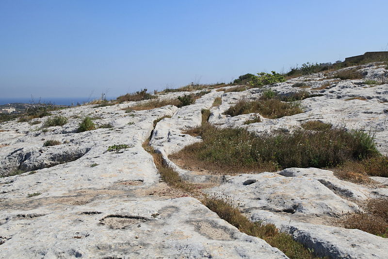 File:Malta - Naxxar - Triq is-Salina - San Pawl tat-Targa Cart Ruts 19 ies.jpg