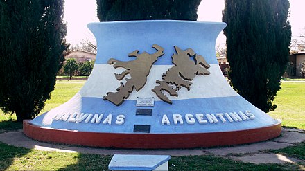 Falklands War memorial in Argentina, 2015