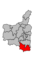Cantone di Omont – Mappa
