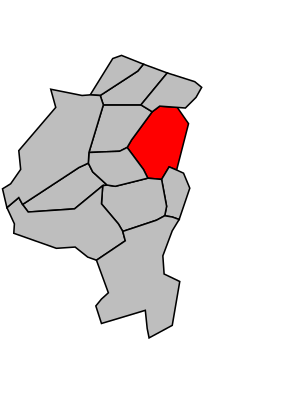 Kanton na mapě arrondissementu Antony