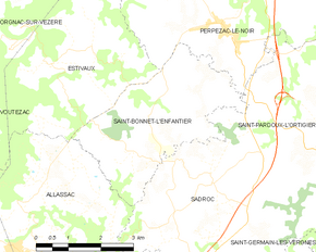 Poziția localității Saint-Bonnet-l'Enfantier