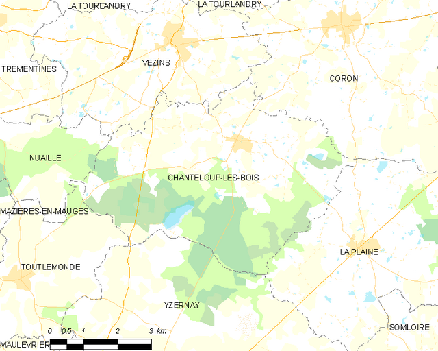 Chanteloup-les-Bois só͘-chāi tē-tô͘ ê uī-tì