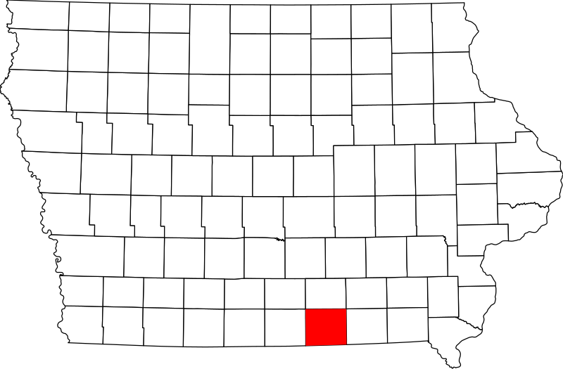 صورة:Map of Iowa highlighting Appanoose County.svg