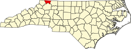 Contea di Alleghany – Mappa