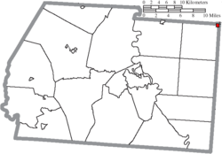 Map of Ross County Ohio Highlighting Adelphi Village.png