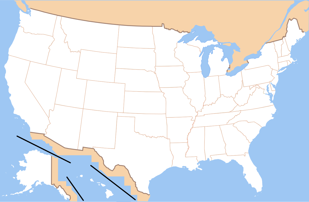 File:Map of USA without state names-revised.svg - Wikipedia