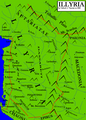 Map of Illyria from a 1825 map