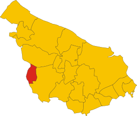 Map of comune of Villa Castelli (province of Brindisi, region Apulia, Italy).svg