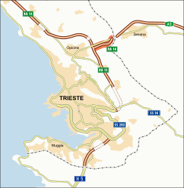 Mappa raccordo autostradale RA14.svg