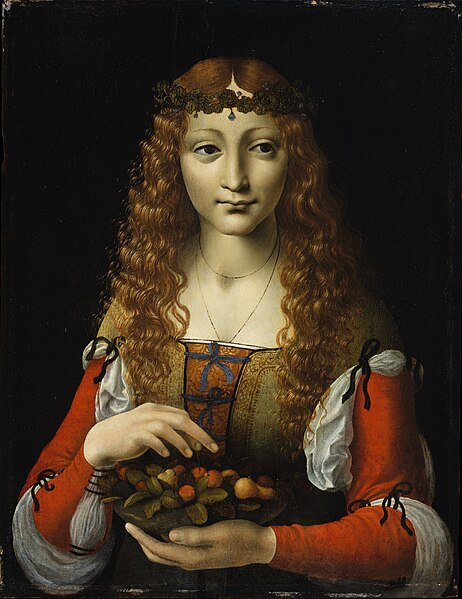 File:Marco d'Oggiono (attr.) - Girl with Cherries - Metropolitan Museum of Art.jpg
