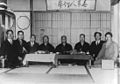 Image 47Masters of karate in Tokyo (c. 1930s), from left to right, Kanken Toyama, Hironori Otsuka, Takeshi Shimoda, Gichin Funakoshi, Chōki Motobu, Kenwa Mabuni, Genwa Nakasone, and Shinken Taira (from Karate)