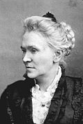 Matilda Joslyn Gage, president of the NWSA 1875–86,[63] co-author of History of Woman Suffrage, author of Woman, Church and State