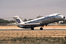 Un DC-9 d'Aviaco similaire à celui de l'accident.