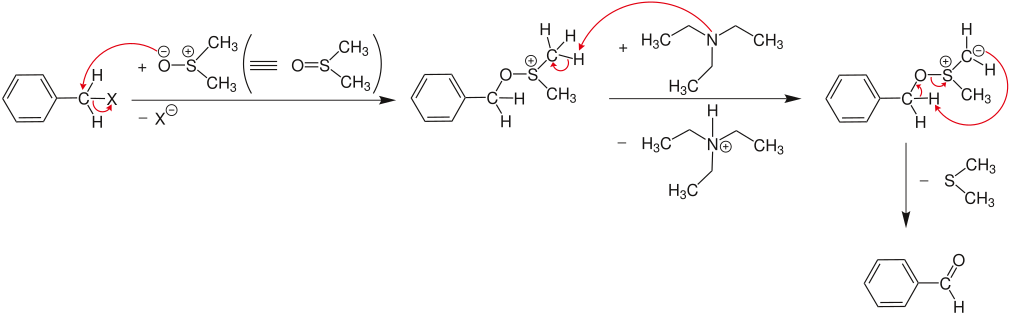 Mechanism of Kornblum oxidation V1a.svg