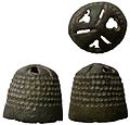 Medieval thimble, Norfolk. Ditale medievale inglese.