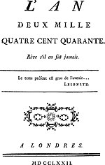 Vignette pour L'An 2440, rêve s'il en fut jamais