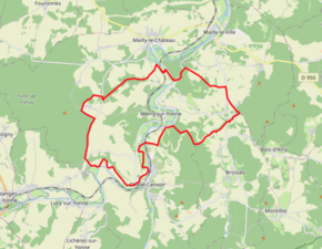 Poziția localității Merry-sur-Yonne