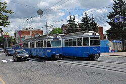 Вагони "Міраж" на вул. Соборній у Вінниці