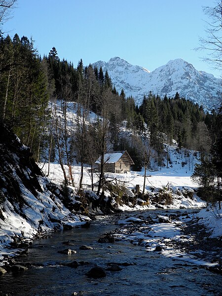 File:Mittelberg - Breitach mit Elferkopf und Zwölfer, v.Links.jpg