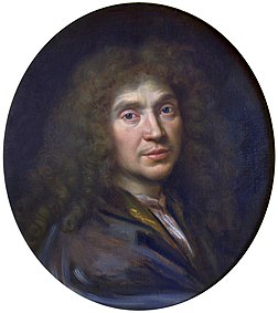 Molière, par Pierre Mignard (vers 1658, musée Condé). (définition réelle 2 448 × 2 752)