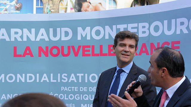 Arnaud Montebourg during his 2011 campaign for the Socialist nomination