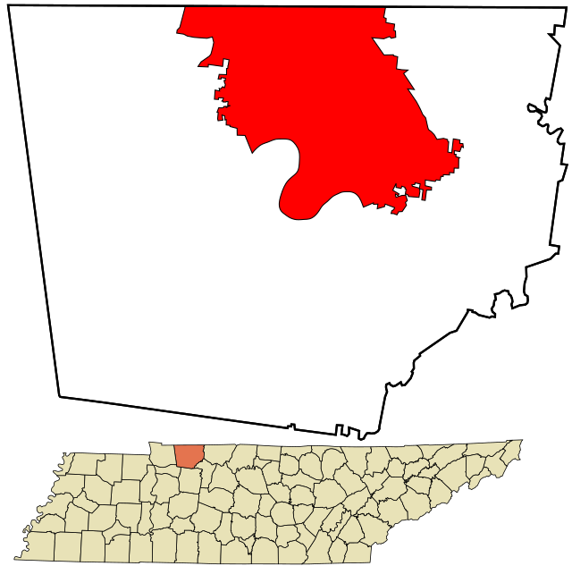Plasarea localității în comitatul Montgomery și în cadrul statului Tennessee.