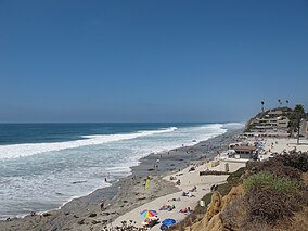 Moonlight Beach, vue depuis le sud.JPG