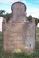 Early settler’s tombstone in Robinson Run Cemetery, near Oakdale, Pennsylvania