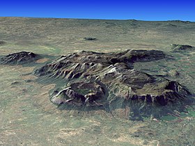 Image satellite du massif Mulanje.