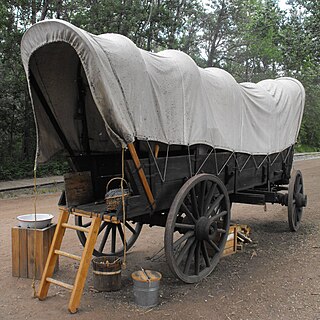 <span class="mw-page-title-main">Covered wagon</span> Canvas-covered horse or ox wagons