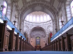 Interior of the Brigade of Midshipmen Chapel Naval Academy chapel.jpg