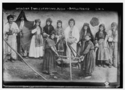 Nestorian (Assyrian) Christian family making butter, Mawana, Persia LCCN2014683072.tif