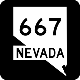 <span class="mw-page-title-main">Nevada State Route 667</span> Highway in Nevada