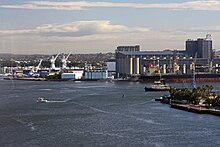 Newcastle Harbour, a major area for trade and industry Newcastle Harbour from the Tower.jpg