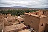 Top view from inside Nkob village in Morocco