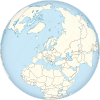 North Macedonia on the globe (Europe centered) .svg