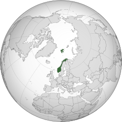 Norway (orthographic projection)