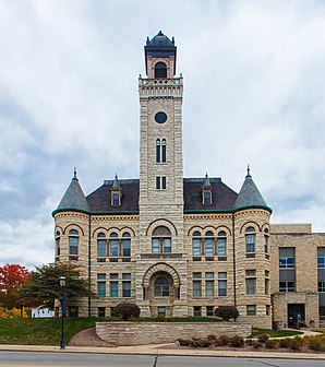 Old Waukesha County Courthouse, listed on the NRHP since 1975 [1]