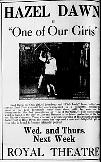 <i>One of Our Girls</i> 1914 American film