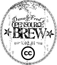 Free Beer label variant "Dana & Fred's Open source brew" (2006)