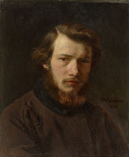 File:Otto Scholderer - „Selbstbildnis des 24-jährigen Künstlers“. 1858.jpg