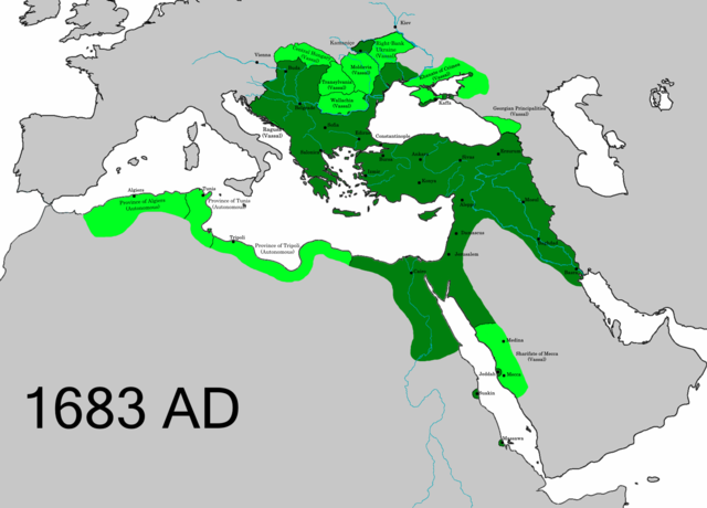 Online Maps Blog - The Ottoman Empire, 1300-1689. Expansion to