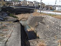 ⑱自由が丘の住宅街から藪下川として排水