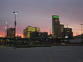 View from Qwest Center Omaha parking lots