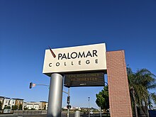Palomar college sign Palomar College Sign.jpg
